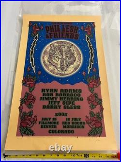 Phil Lesh & Friends Grateful Dead Poster Gary Houston 2005 Colorado Ryan Adams