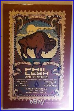 Phil Lesh & Friends SF Denver Portland 2001 Gary Houston Signed Grateful Dead
