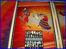 Phil Lesh Grateful Dead May 13-18 2008 Warfield Skeleton Concert 5 Poster Set