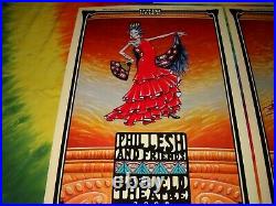 Phil Lesh Grateful Dead May 13-18 2008 Warfield Skeleton Concert 5 Poster Set