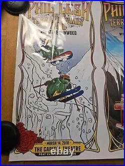 Phil Lesh & The Terrapin Family Band Uncut Poster Capitol Theatre NY 2018 RARE