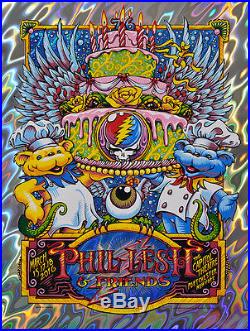 Phil Lesh and Friends poster AJ Masthay Lava Foil Print S/N Grateful Dead poster