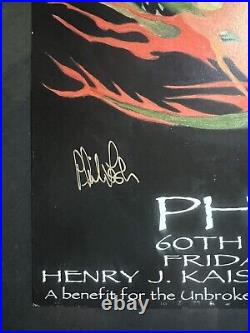Phil lesh 3/10/2000 60th Birthday Poster Stanley Mouse. Phil & Mouse Signed