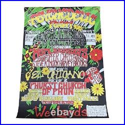 Psychedelic Fest Concert Poster Wetlands NY John Popper Wavy Gravy 90's Vintage