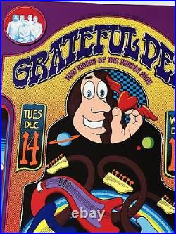 Psychedelic Grateful Dead Poster Hill Auditorium 1971 New Riders Original Poster