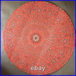 Psychedelic Poster Vintage 1960's Round Print RARE Not Grateful Dead LSD