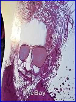Purple Jerry Garcia Joey Feldman Grateful Dead Art Signed Print Poster /130 Rare
