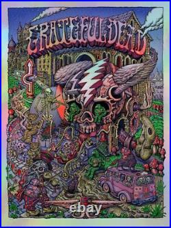 RAINBOW FOIL David Welker Grateful Dead Poster LE #/250 Screen Print Dead & Co
