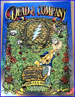 RAINBOW FOIL Dead And Company Poster Wrigley Field Chicago 2019 SIGNED AP S/N