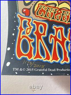 RARE 2015 Grateful Dead Poster Fare Thee Well S/N 7/3 Mike Dubois 1st Triptych