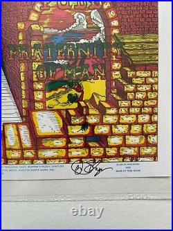 RARE CGC AOR 3.41 SIGNED Led Zeppelin 1st Print Concert Poster Handbill BG FD