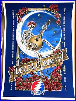 RARE DEAD & AND COMPANY 2017 VIP TOUR AP POSTER S/N #/3100 camden boston chicago