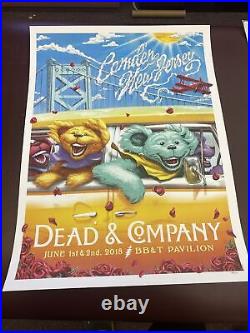 RARE DEAD & AND COMPANY BB&T Camden NJ 2018 SCREEN PRINT POSTER #186/600