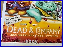 RARE DEAD & AND COMPANY BB&T Camden NJ 2018 SCREEN PRINT POSTER S/N #/600