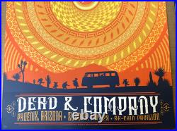RARE DEAD & AND COMPANY Phoenix AZ 2017 AP POSTER S/N #/100 Signed AUTHENTIC