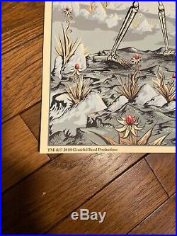 RARE! Dead and & Company Eugene OR 2018 AP Poster Print SIGNED grateful bob weir