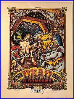 RARE! Matching #set of 2 posters! Grateful Dead and Company 2017 Boulder Masthay