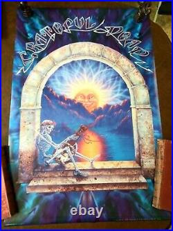 RARE Vintage Grateful Dead LUTE Poster Jerry Garcia OUT OF PRINT Beautiful