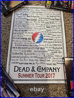 RARE - dead and company summer tour 2017 songs poster 183/300 - RARE