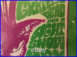 Rare 1966 Poster Pauley Ballroom Grateful Dead 1st Print Country Joe Berkley
