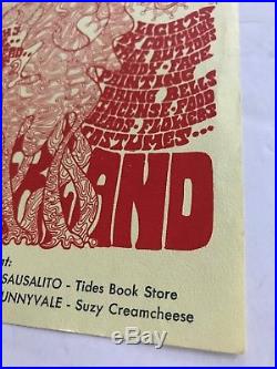 Rare 1967 LOVE Conspiracy Commune GRATEFUL DEAD Moby Grape WINTERLAND handbill