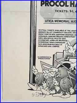 Rare 1973 Grateful Dead Utica Concert Poster Santana Procol Harum Flyer Handbill