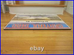 Rare 1981 Vintage GRATEFUL DEAD Original Promo Concert Poster Germany