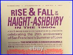 Rare 1992 Psychedelic Poster Haight-Ashbury Timothy Leary Grateful Dead Ram Dass