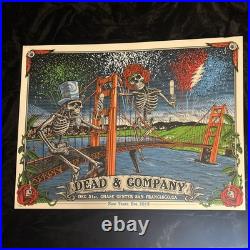 Rare Dead & Company Poster NEW YEAR'S EVE 2019 San Francisco Chase Grateful Dead