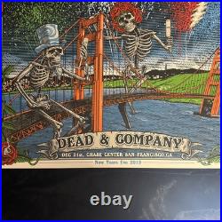Rare Dead & Company Poster NEW YEAR'S EVE 2019 San Francisco Chase Grateful Dead