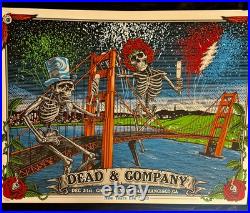 Rare Dead & Company Poster NEW YEAR'S EVE 2019 San Francisco Chase Grateful Dead