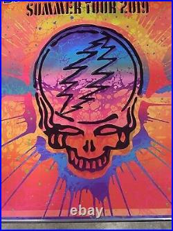 Rare Dead & Company Tour Poster 2019 Fluorescent Silkscreen S/N Kii Arons Stealy