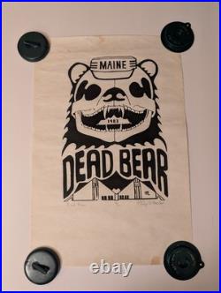 Rare Fan Created Poster Grateful Dead 1983 Alfond Arena Orono Univ Maine Rare Fan Created Poster Grateful Dead 1983 Alfond Arena Orono Univ Maine
