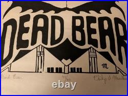 Rare Fan Created Poster Grateful Dead 1983 Alfond Arena Orono Univ Maine