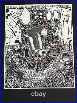 Rare Grateful Dead Original Concert Poster AOR from 1969 Winterland Benefit Show