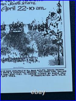 Rare Grateful Dead Original Spartan Stadium 1979 Brent's 1st Show Concert Poster