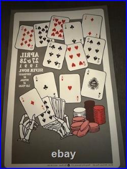 Rare Origina Grateful Dead Santana Promotional Double Sided Concert Poster 1991