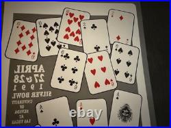 Rare Origina Grateful Dead Santana Promotional Double Sided Concert Poster 1991