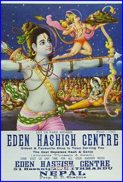 Rare Original Eden Hashish Centre Poster Rama