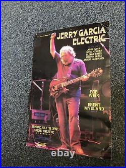 Rare Original Vintage GRATEFUL DEAD Jerry Garcia Electric Poster 20x13