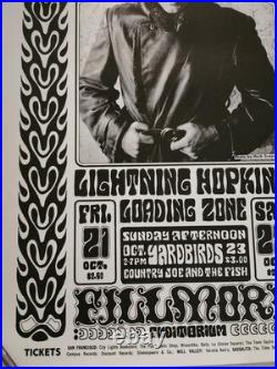 Rare Poster Grateful Dead/lighting Hopkins Loading Zone