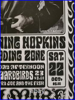 Rare Poster Grateful Dead/lighting Hopkins Loading Zone