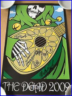 Rare The Dead 2009 Signed Tour Poster Grateful Dead Autographed