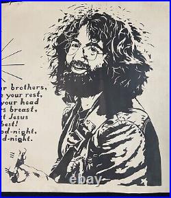 Rare Vintage Grateful Dead / Jerry Garcia Poster We Bid You Good Night