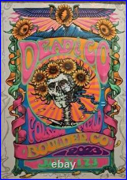 Richard Biffle Dead And Company Boulder 2023 Extra Doodled. One Of A Kind. Frame