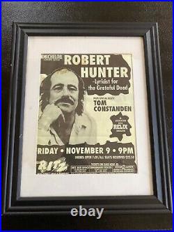 Robert Hunter Framed Poster From Relix Magazine Office Wall Ritz Broadway NYC