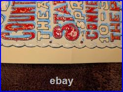 Robert Hunter Let There Be Songs 2013 Rare Tour Poster Silkscreen Grateful Dead