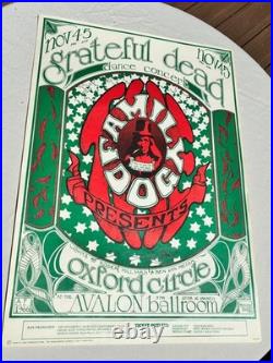 Rock & roll poster. Grateful Dead. Artist Stanley Mouse with signature. Mint cond