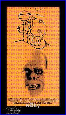 SIGNED Grateful Dead Janis Joplin 1967 TRIP OR FREAK AOR 2.183 Poster 5/250