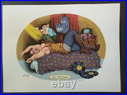 SIGNED Mint Original Robert R Crumb The Nightmare AOR Print Poster